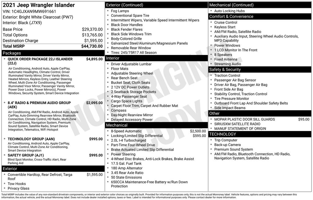 2021 Jeep Wrangler ISLANDER - Photo 38