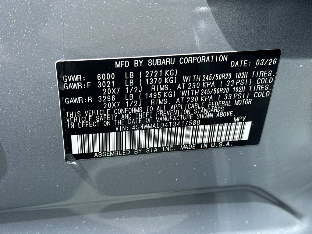 2026 Subaru Ascent Onyx Edition-Touring - Photo 34