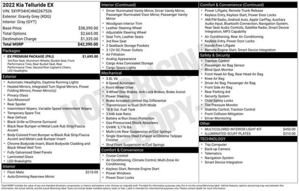 Used 2022 Kia Telluride EX SUV