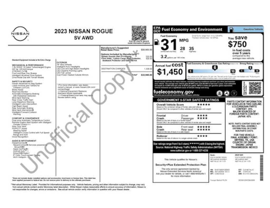 Used 2023 Nissan Rogue SV SUV