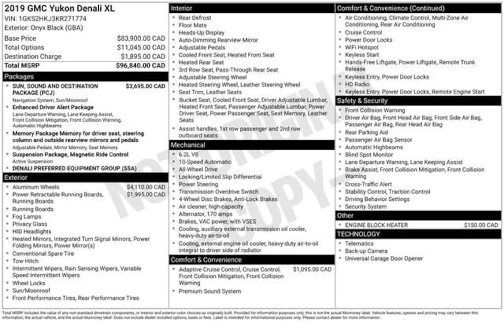 Used 2019 GMC Yukon XL Denali SUV