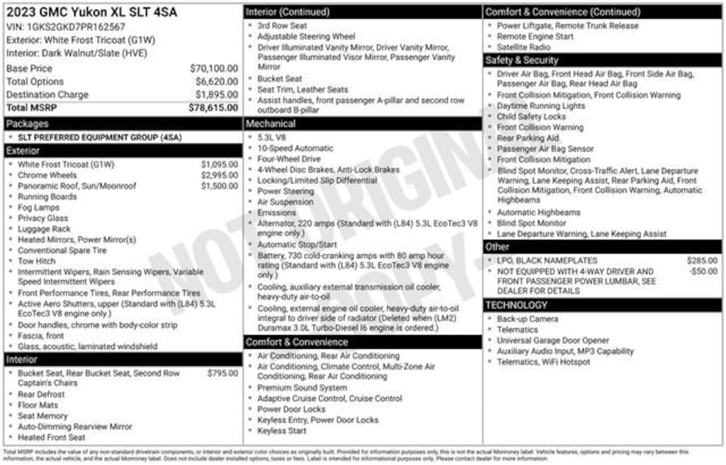 Used 2023 GMC Yukon XL SLT SUV