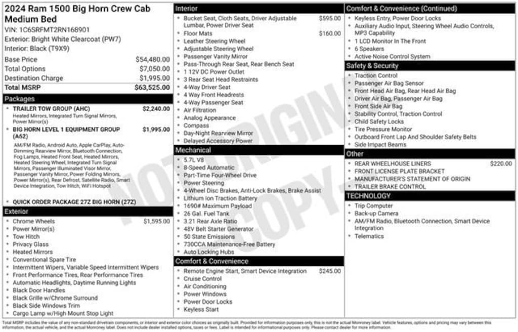 Used 2024 Ram 1500 Big Horn/Lone Star Truck Crew Cab