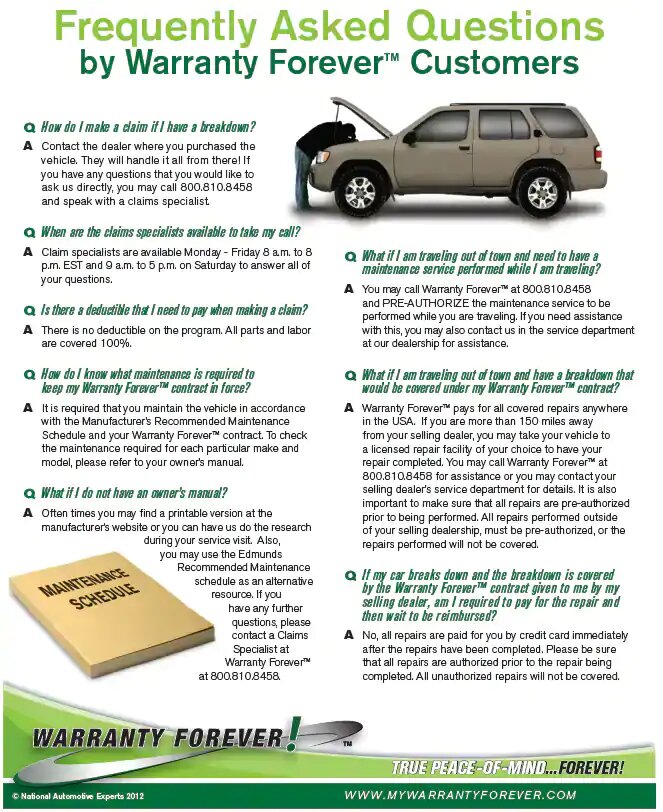 WARRANTY FOREVER PROGRAM Ken Ganley Buick GMC