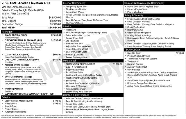 2026 GMC Acadia Elevation - Photo 12