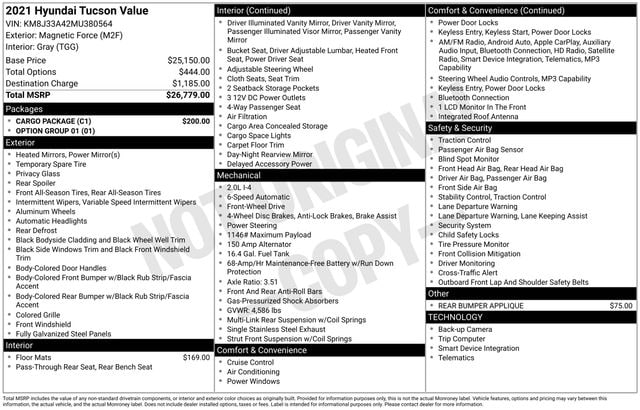 2021 Hyundai Tucson Value FWD's photo