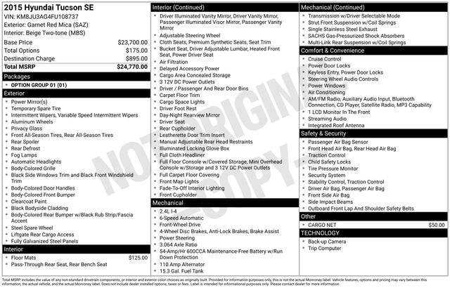 2015 Hyundai Tucson SE's photo