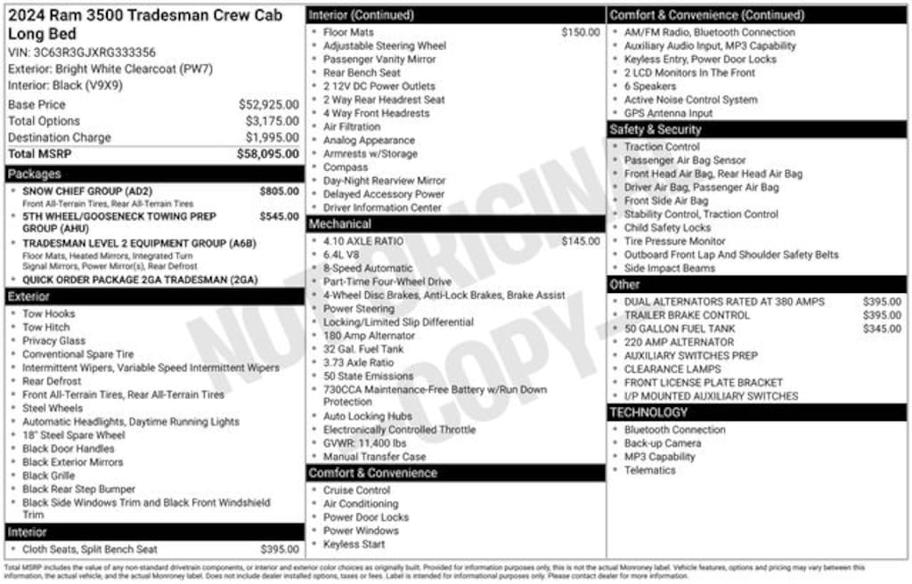 Certified 2024 Ram 3500 Tradesman Truck