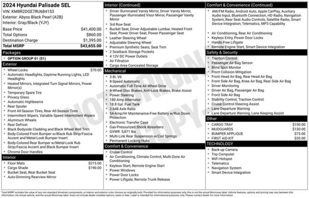 Used 2024 Hyundai Palisade SEL SUV