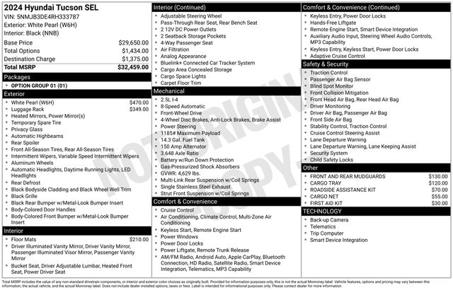 2024 Hyundai Tucson SEL FWD's photo