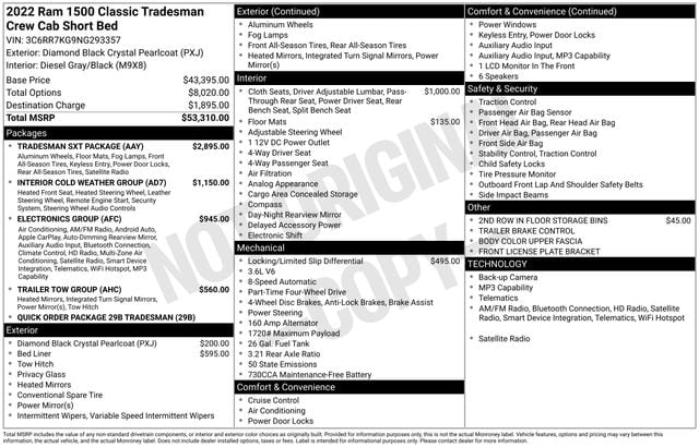2022 RAM Ram 1500 Classic Tradesman's photo