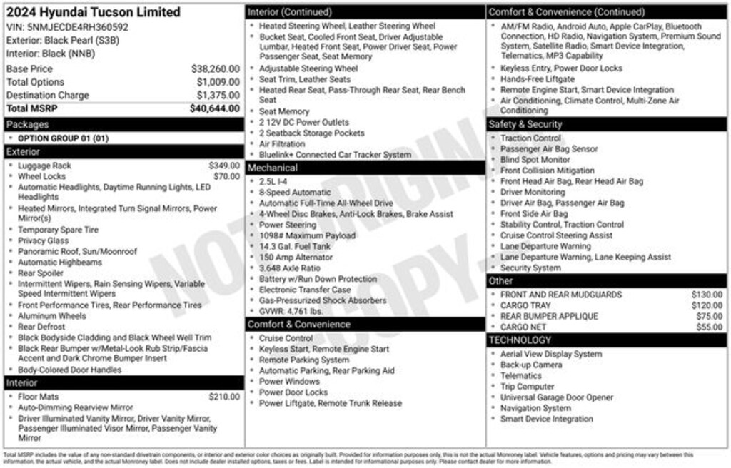 Used 2024 Hyundai Tucson Limited SUV