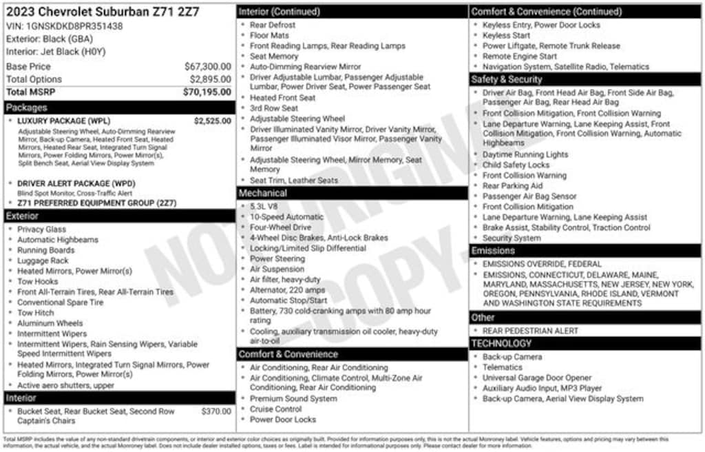 Used 2023 Chevrolet Suburban Z71 SUV