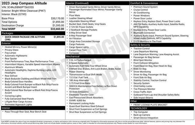 2023 Jeep Compass Altitude's photo