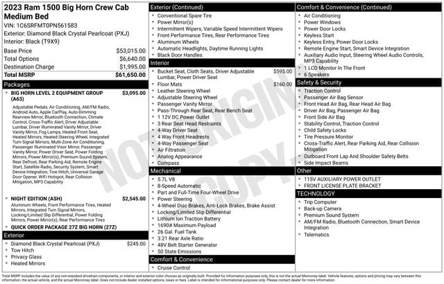 2023 RAM Ram 1500 Pickup Big Horn/Lone Star - Photo 1