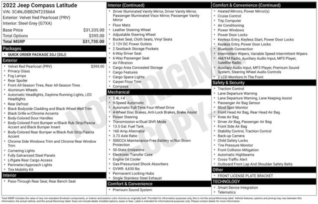 Certified 2022 Jeep Compass Latitude SUV