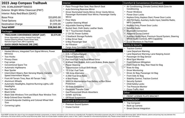 2023 Jeep Compass Trailhawk 4X4's photo