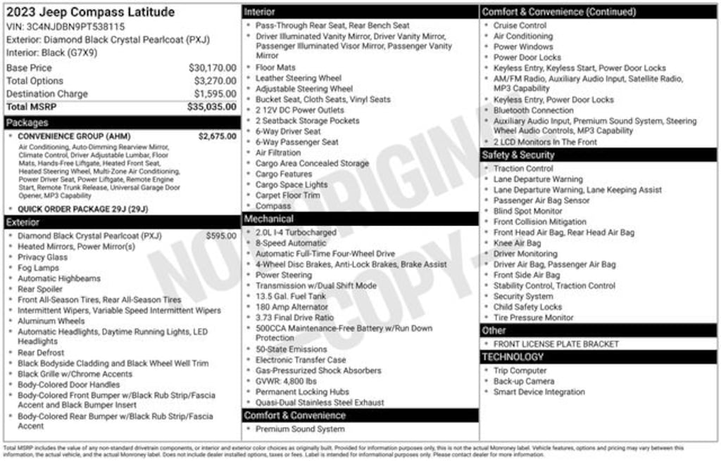Certified 2023 Jeep Compass Latitude SUV