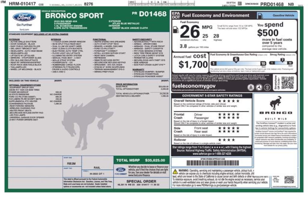 Used 2023 Ford Bronco Sport Big Bend SUV