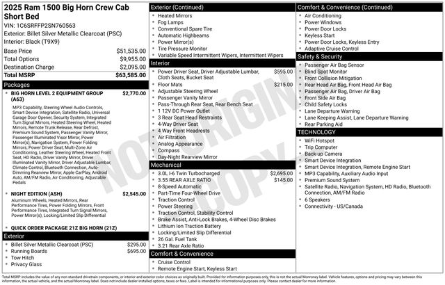 2025 RAM Ram 1500 Pickup Big Horn/Lone Star - Photo 5