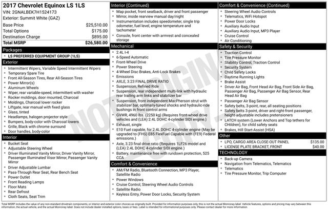2017 Chevrolet Equinox LS