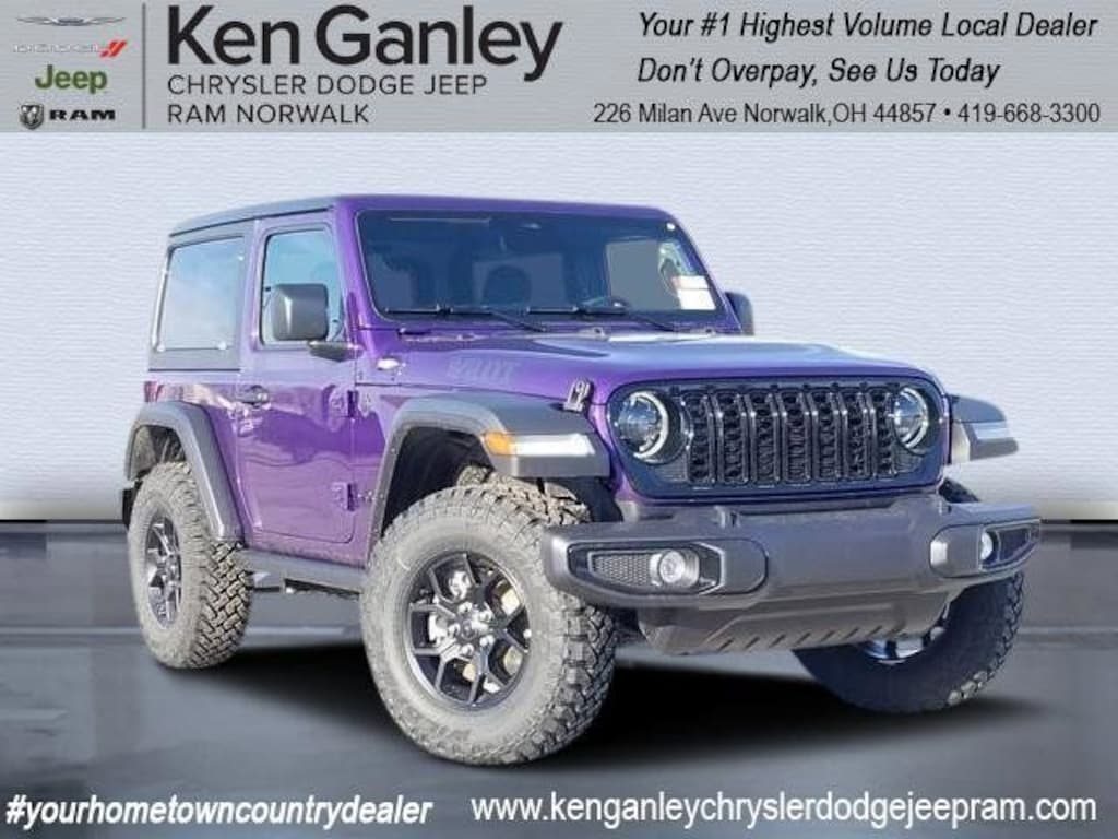 New 2026 Jeep Wrangler 2-DOOR WILLYS Sport Utility