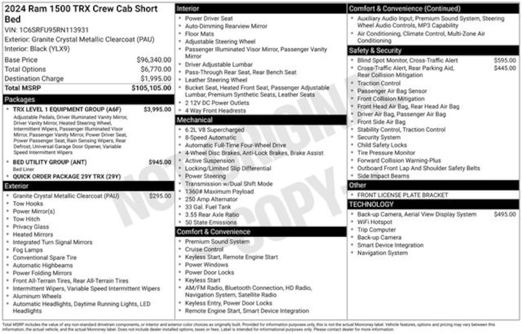 Used 2024 Ram 1500 TRX Truck