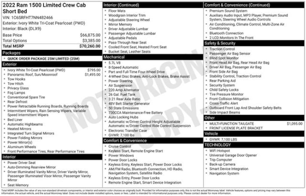Used 2022 Ram 1500 Limited Truck