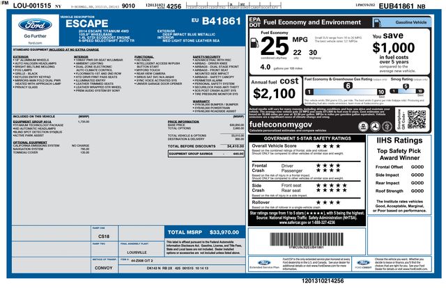 2014 Ford Escape Titanium's photo