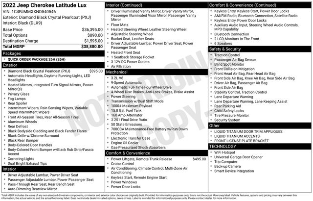 2022 Jeep Cherokee Latitude Lux's photo
