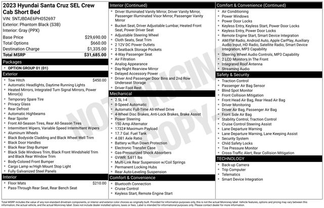 2023 Hyundai Santa Cruz SEL 2.5 AWD's photo