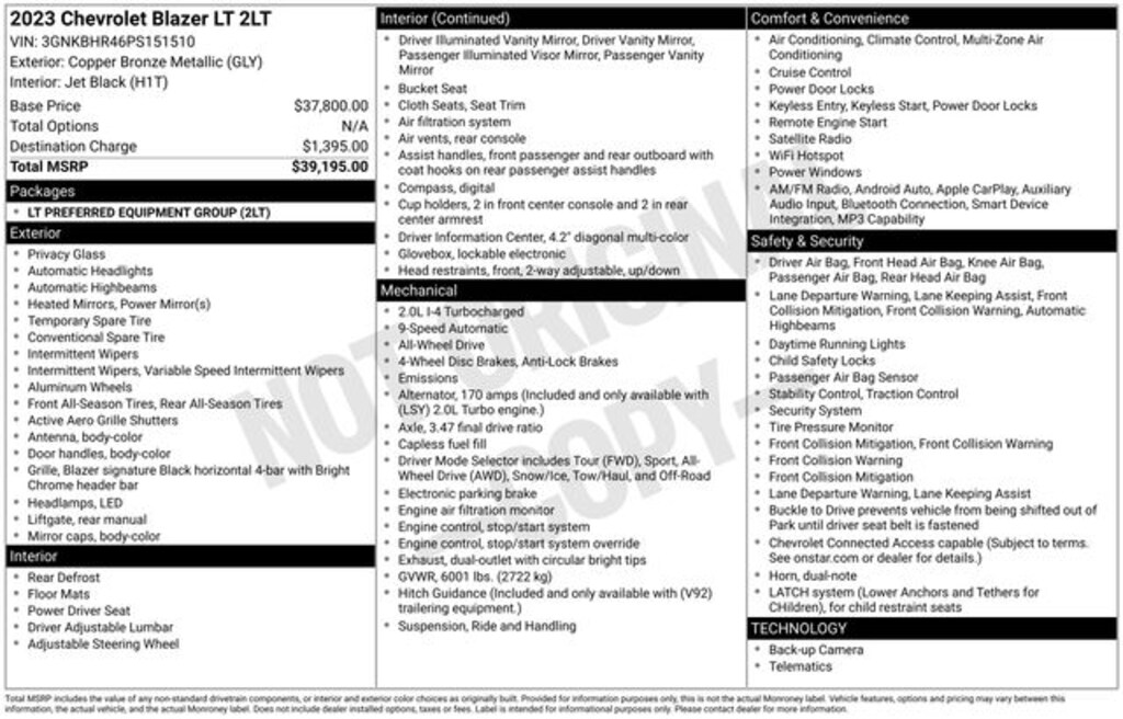 Used 2023 Chevrolet Blazer LT SUV