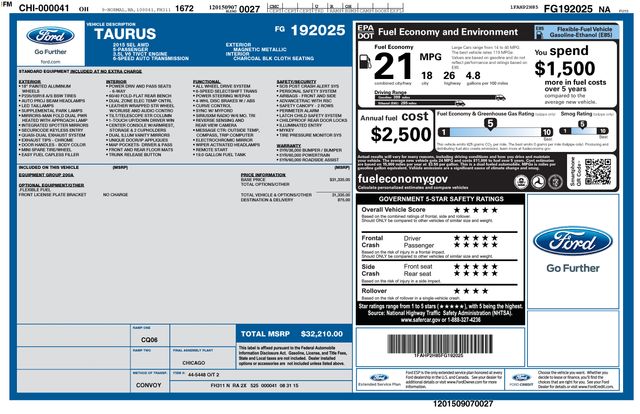2015 Ford Taurus SEL