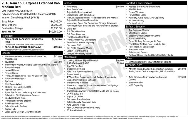 2016 RAM Ram 1500 Pickup Express's photo