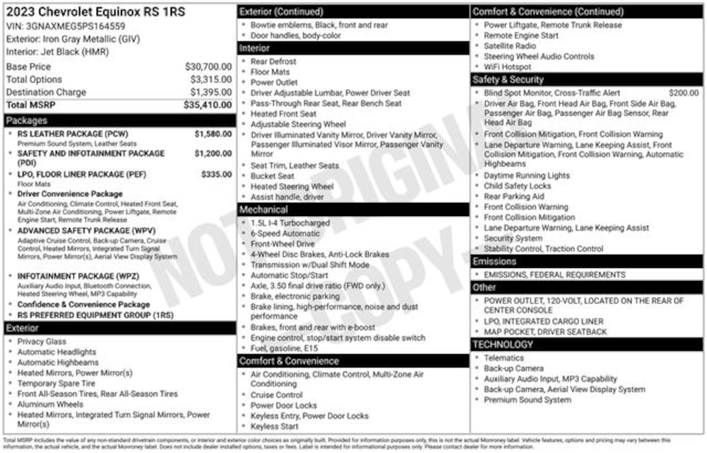 Used 2023 Chevrolet Equinox RS SUV