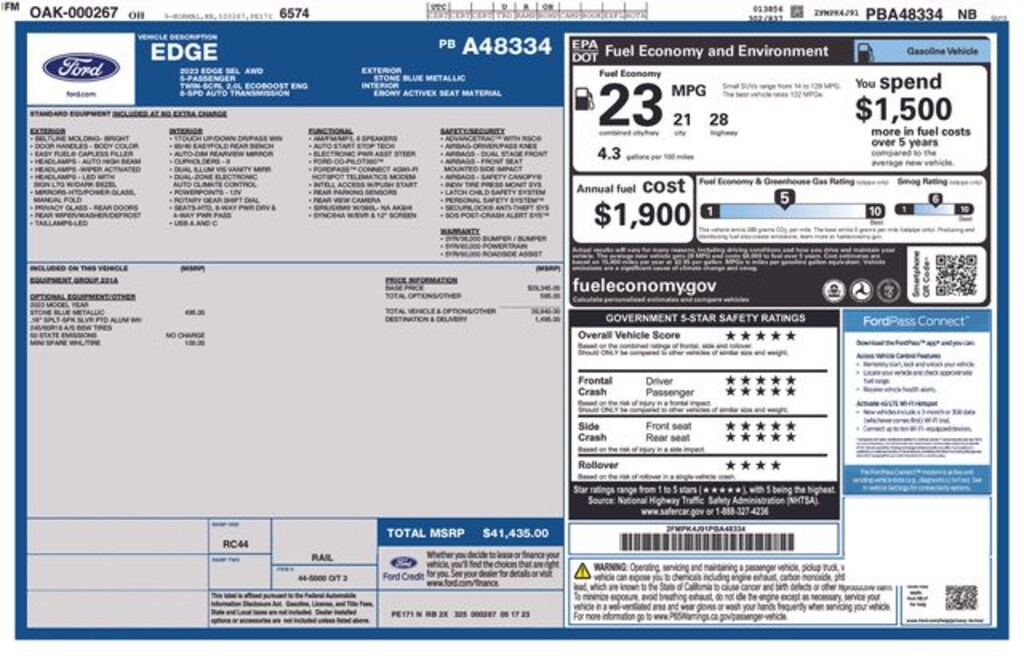 Used 2023 Ford Edge SEL SUV