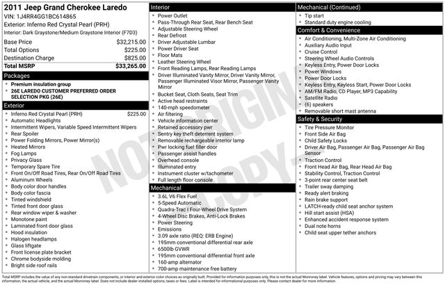 2011 Jeep Grand Cherokee Laredo