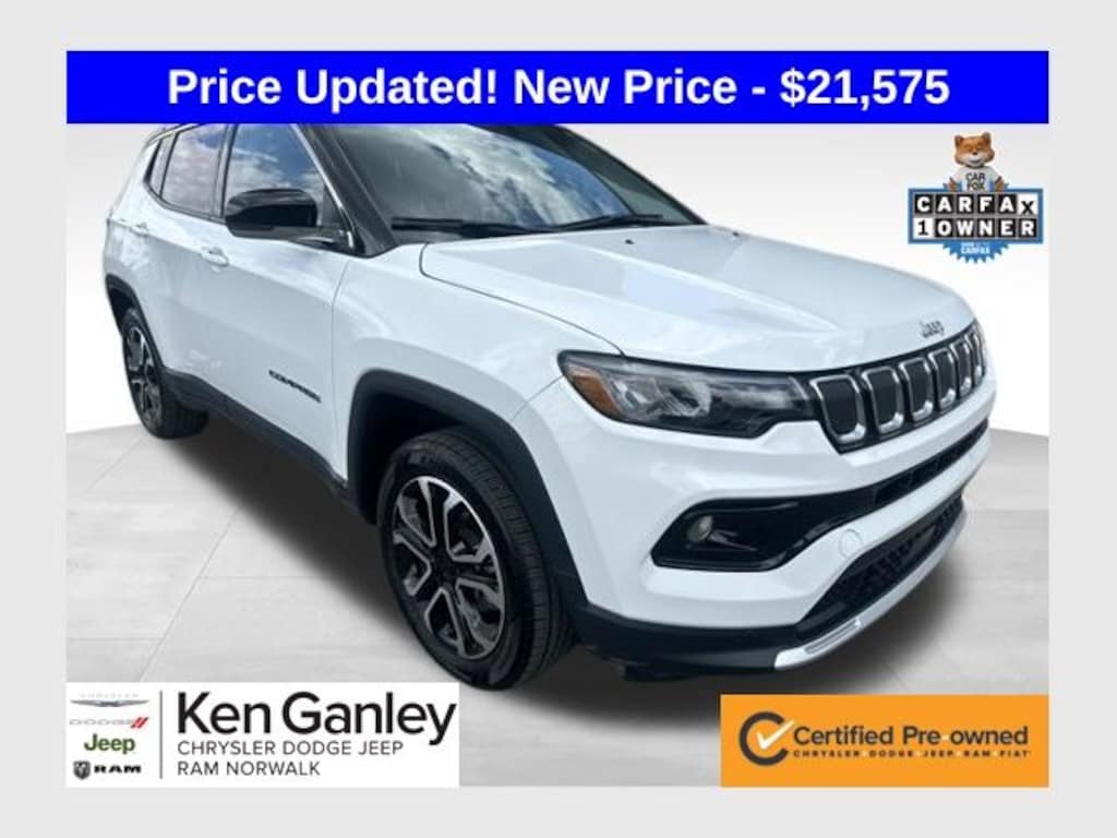 Certified 2022 Jeep Compass Limited SUV