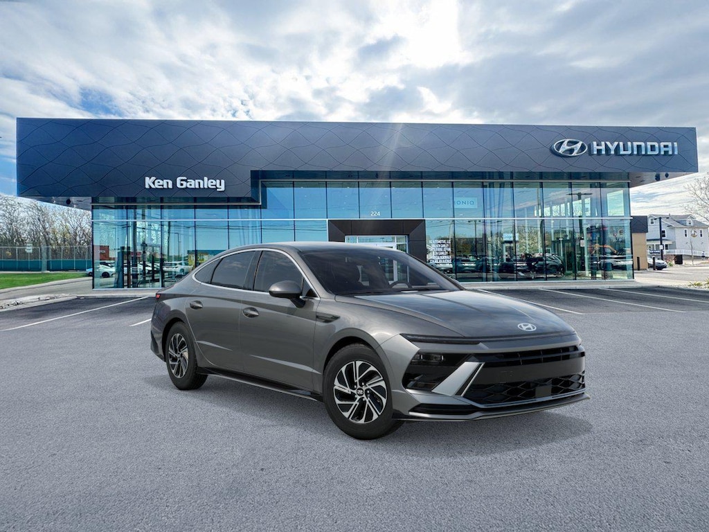 New 2026 Hyundai Sonata Hybrid Blue Sedan