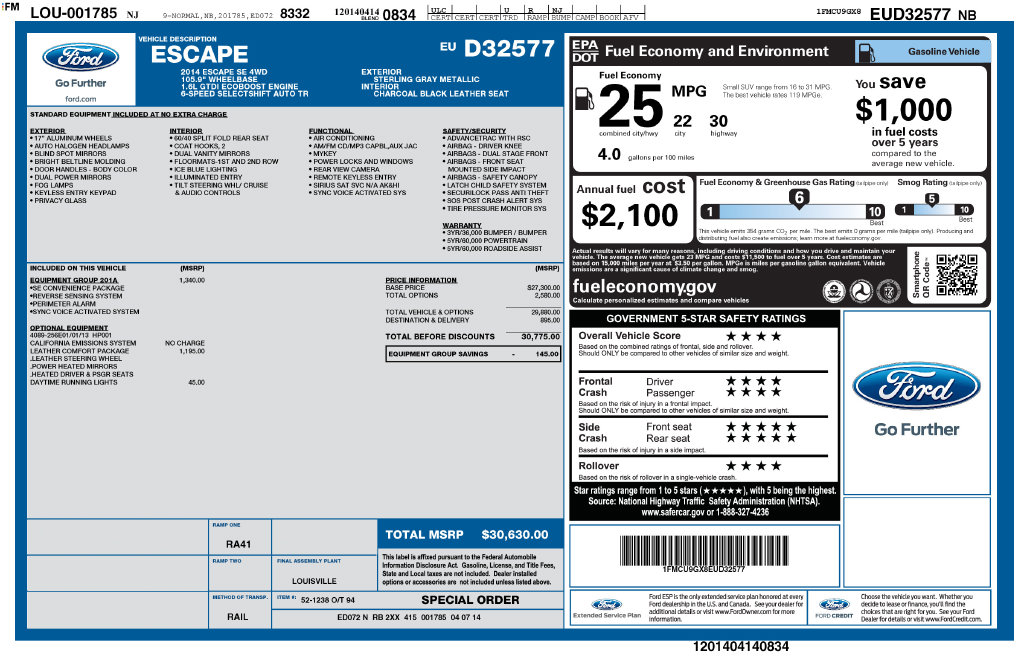 Used 2014 Ford Escape SE SUV