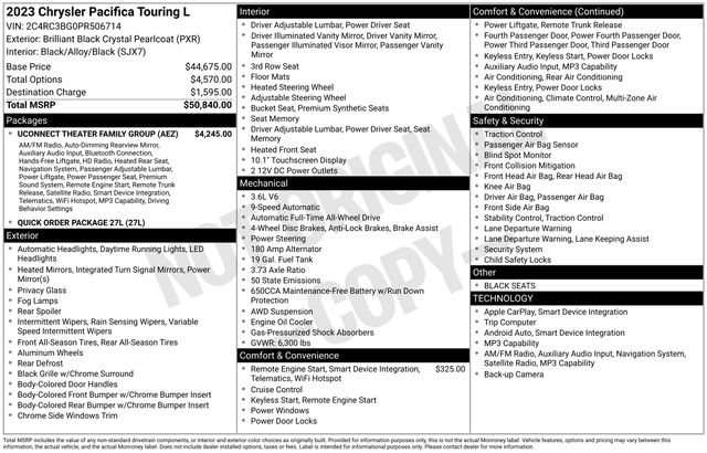 2023 Chrysler Pacifica Touring L's photo