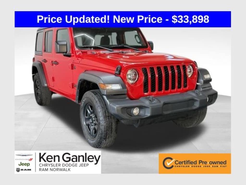 Certified 2024 Jeep Wrangler Sport SUV