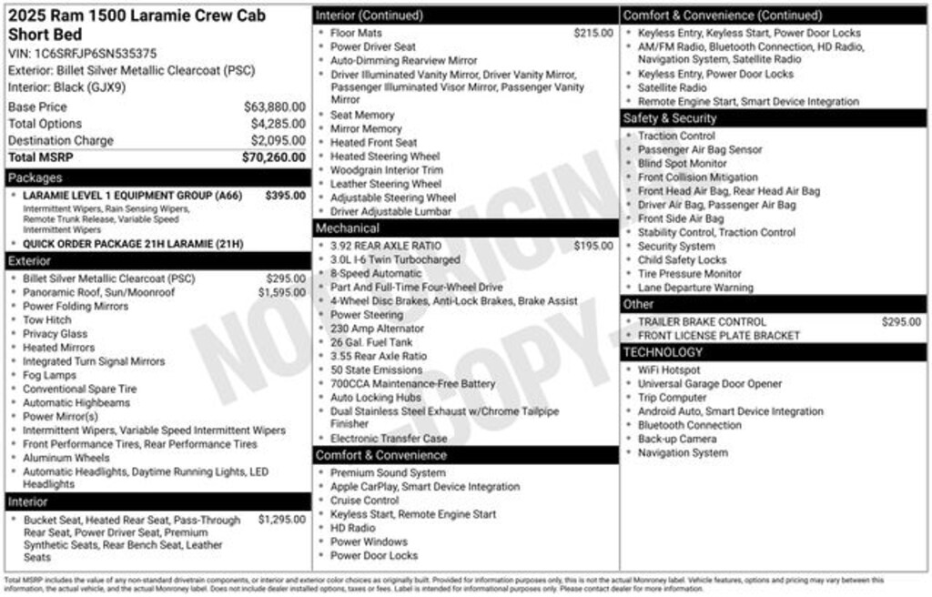 Used 2025 Ram 1500 Laramie Truck Crew Cab