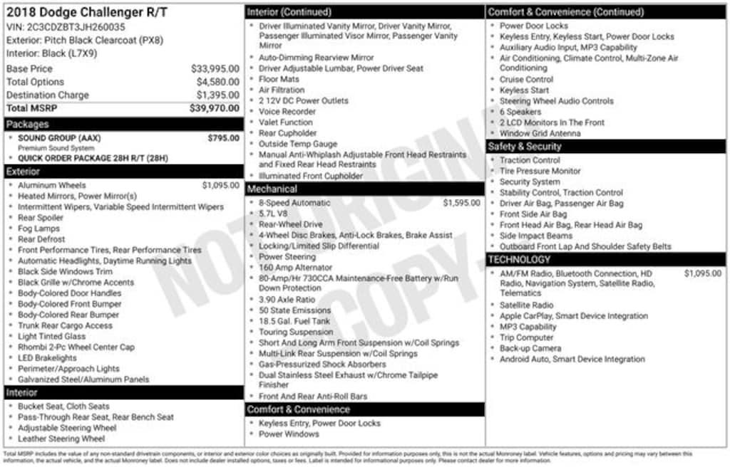 Used 2018 Dodge Challenger R/T Coupe