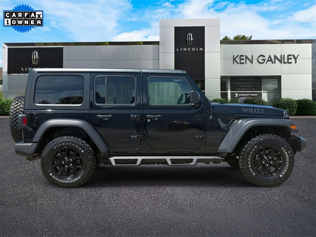 Used 2020 Jeep Wrangler Unlimited Willys with VIN 1C4HJXDN7LW348281 for sale in Middleburg Heights, OH
