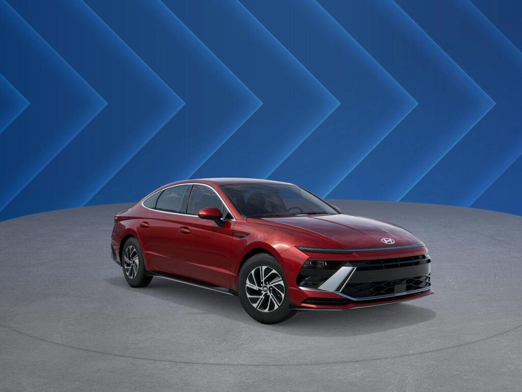 New 2026 Hyundai Sonata Hybrid Blue Sedan