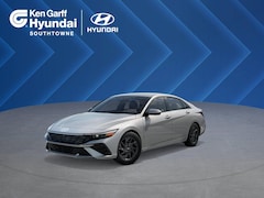 2025 Hyundai Elantra Hybrid Blue Sedan