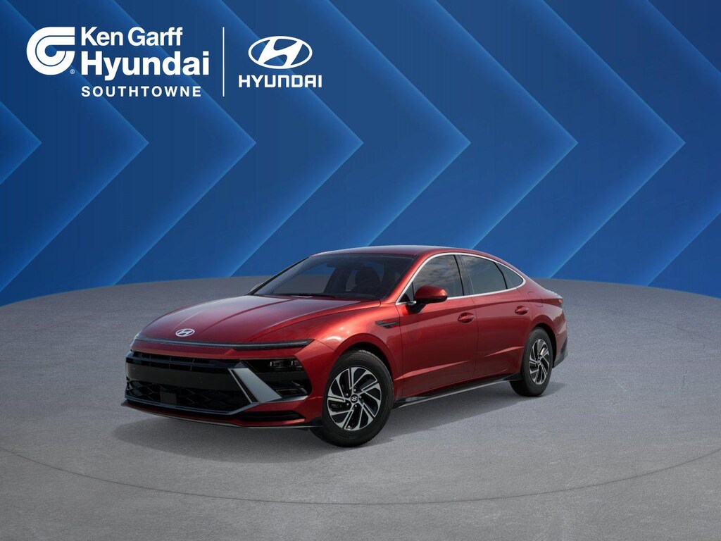 New 2026 Hyundai Sonata Hybrid Blue Sedan