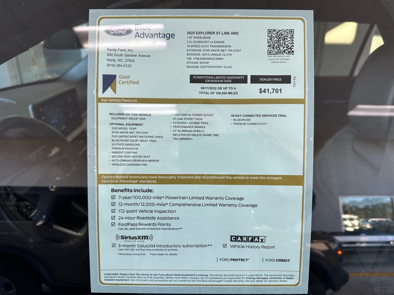 Certified 2025 Ford Explorer ST-Line AWD ST-Line SUV