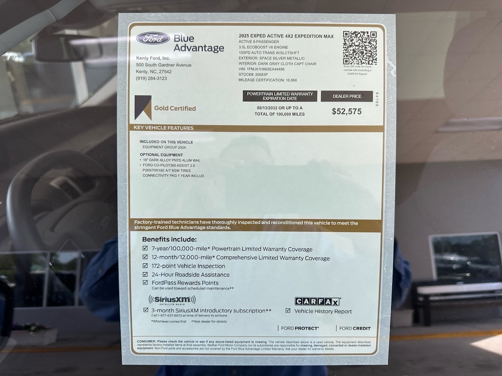 Certified 2025 Ford Expedition MAX Active 4x2 Active SUV